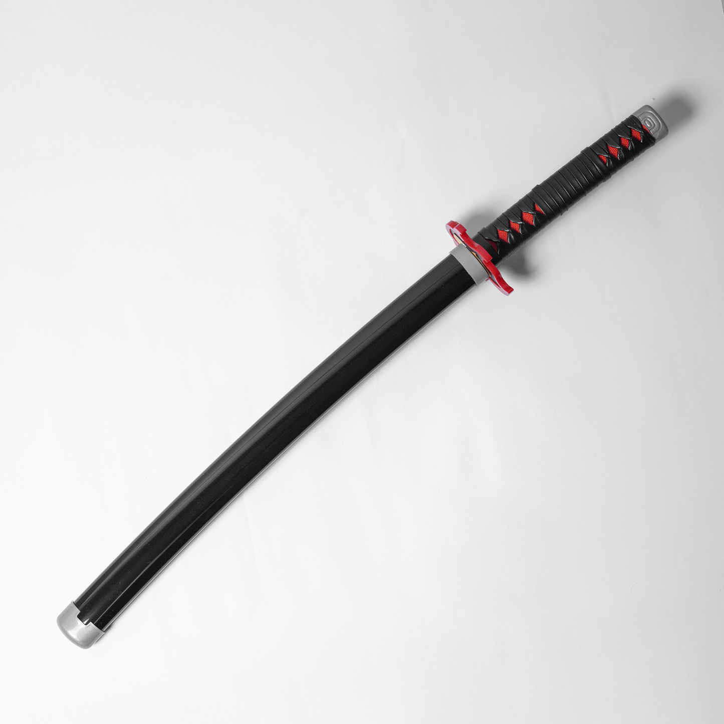 Demon Slayer Tanjiro Kamado Wooden Katana – 75cm Medium-Size Anime Sword for Cosplay, Martial Arts, Display & Training – Gift for Fans, Kids, Teens & Collectors