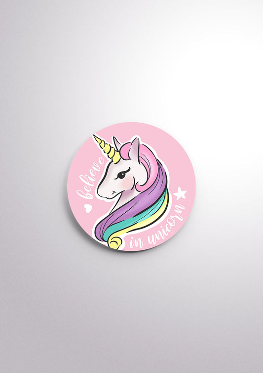 Unicorn Scratch-Proof Button Badge