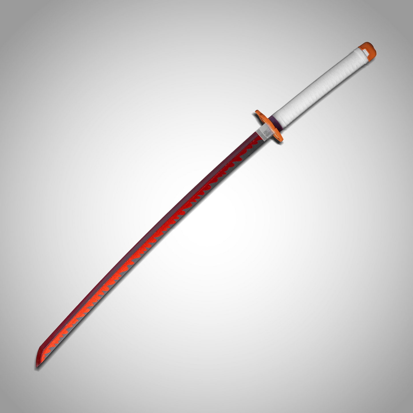 Demon Slayer Kyojuro Rengoku Neon LED Katana – 100cm Life-Size Light-Up Anime Sword for Cosplay, Display & Training | Elegant Gift for Fans, Kids, Teens & Collectors