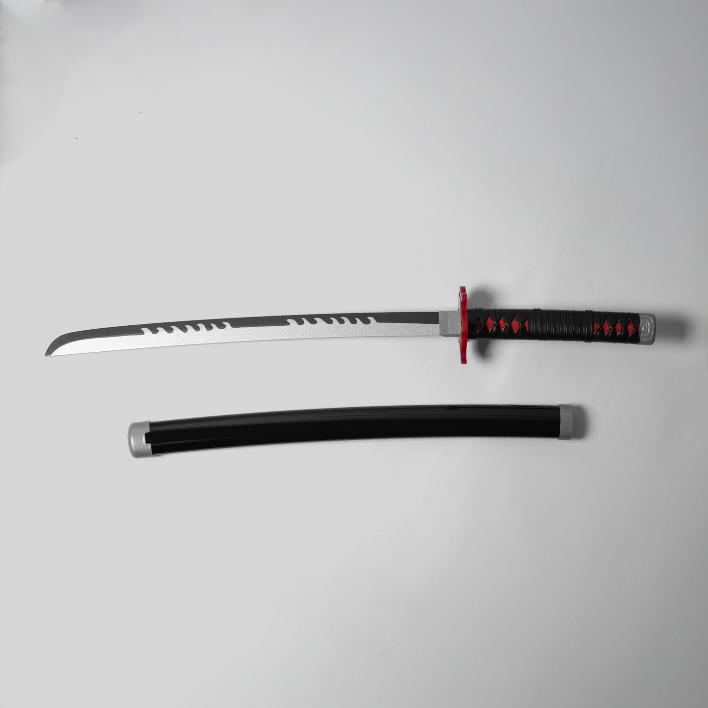 Demon Slayer Tanjiro Kamado Wooden Katana – 75cm Medium-Size Anime Sword for Cosplay, Martial Arts, Display & Training – Gift for Fans, Kids, Teens & Collectors
