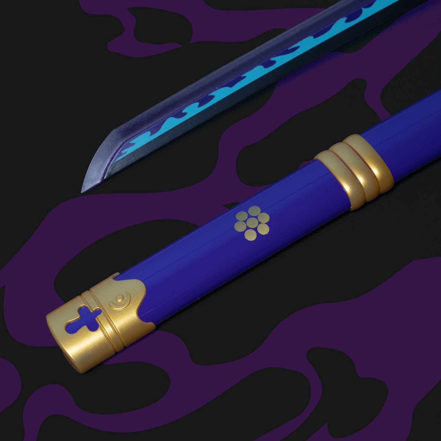 One Piece Zoro' Enma Neon LED Katana – 100cm Life-Size Light-Up Anime Sword for Cosplay, Display & Training | Elegant Gift for Fans, Kids, Teens & Collectors