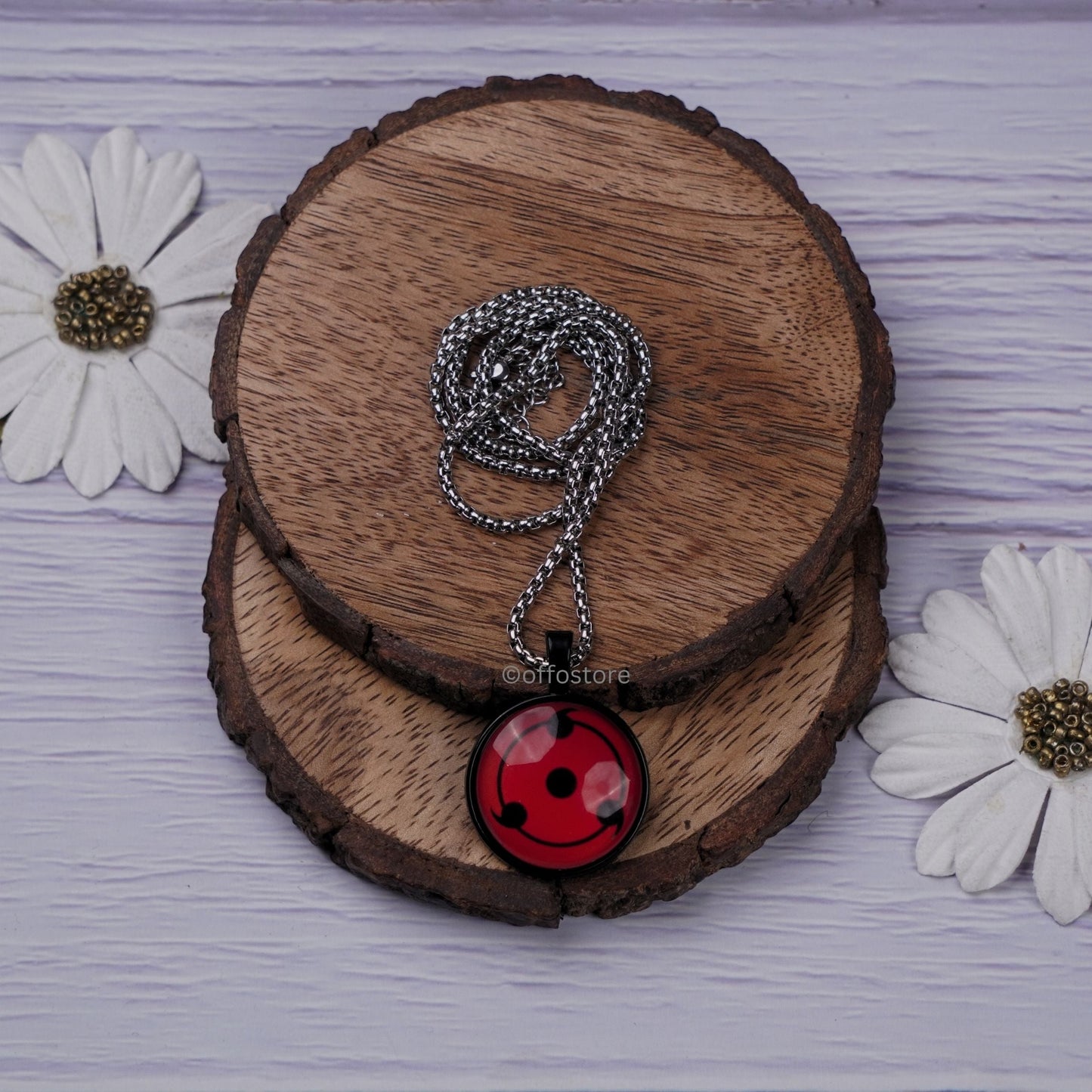 Naruto Anime Three Tomoe Sharingan Locket