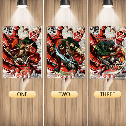 Attack On Titan Anime 3D Poster