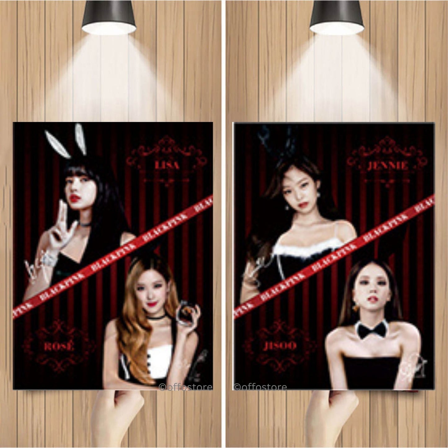 Black Pink 3D Poster