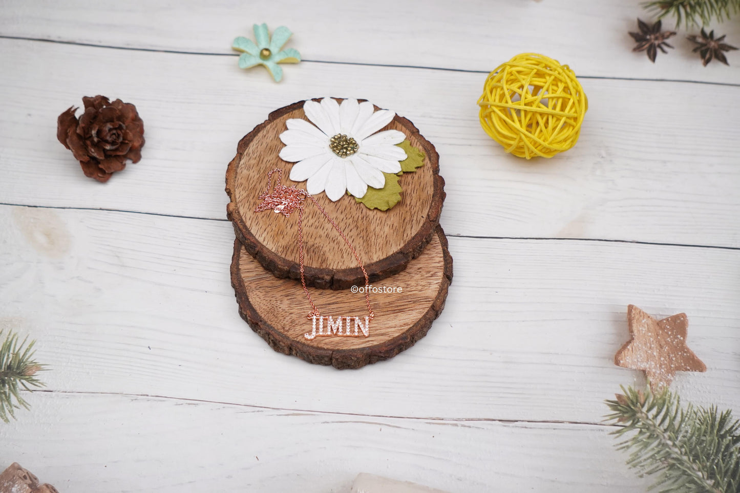 BTS Jimin Rose Gold Plated Locket