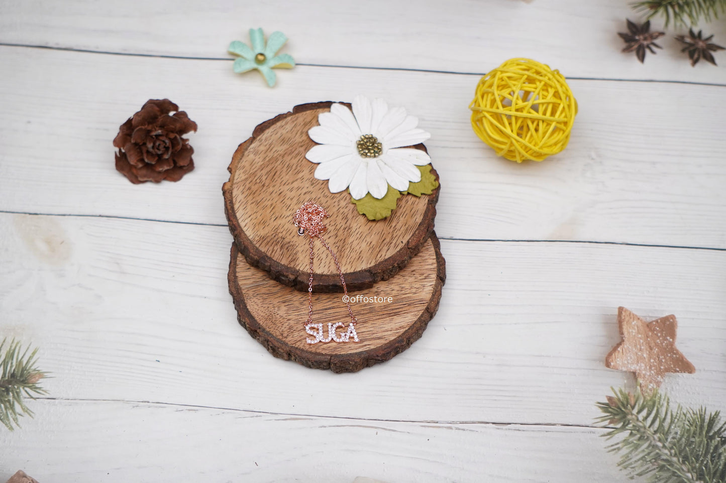 BTS Suga Rose Gold Locket