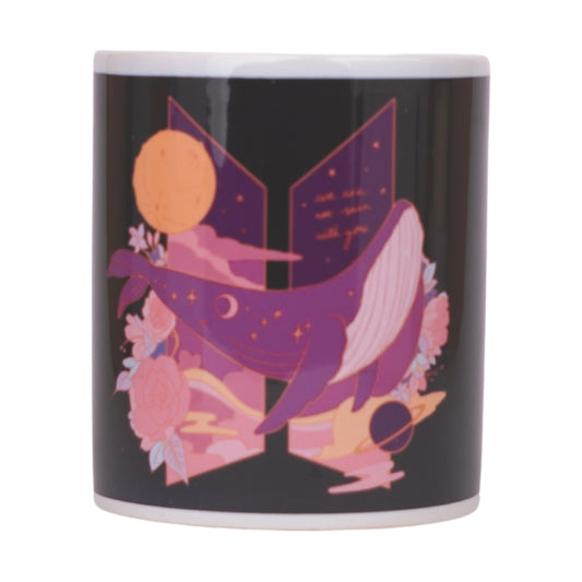 K-Pop: BTS Pink Logo White - Ceramic Mug