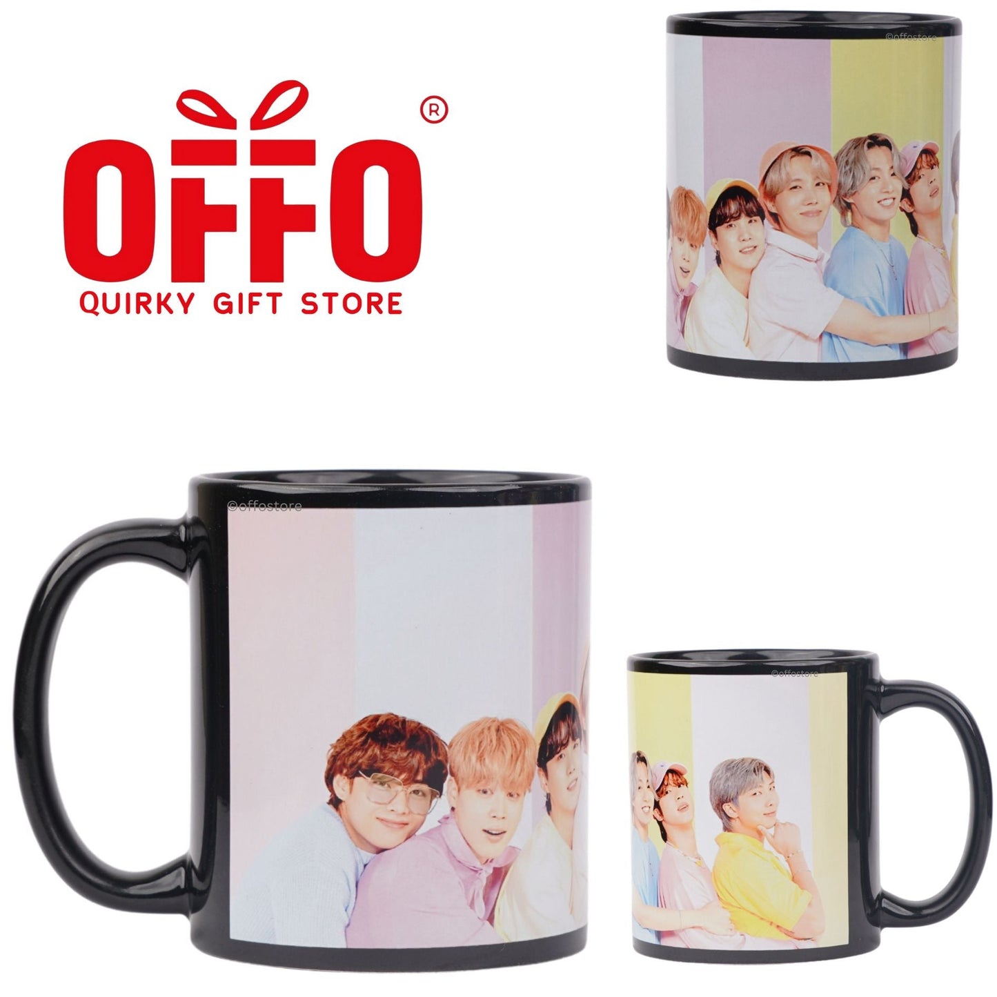 BTS - Black Ceramic Mug