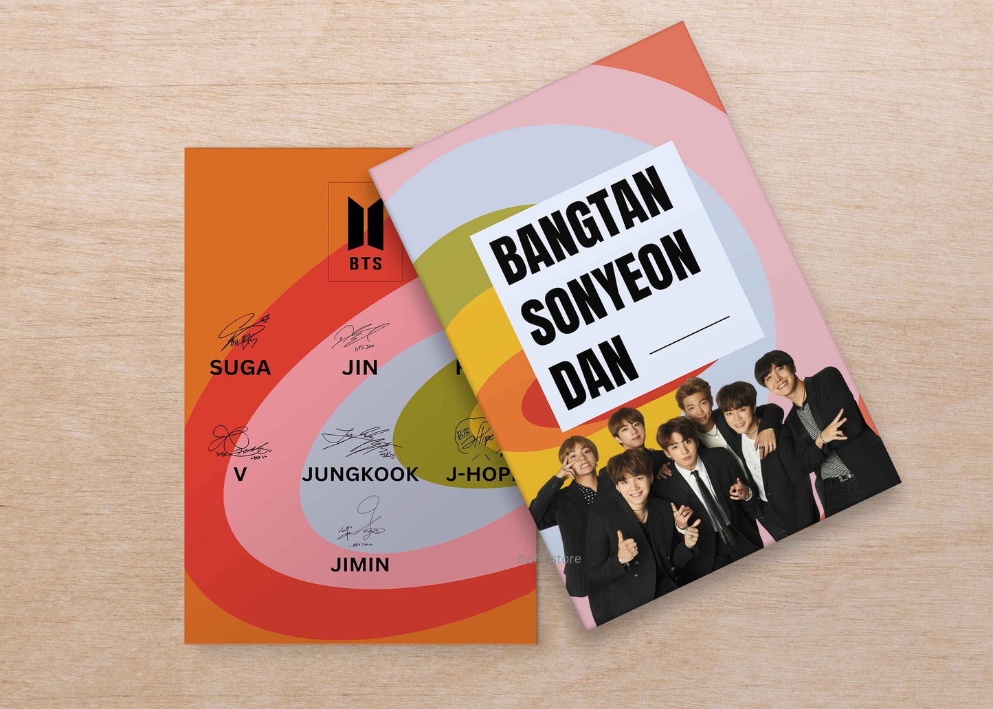 BTS Velvet Finish A5 Notebook
