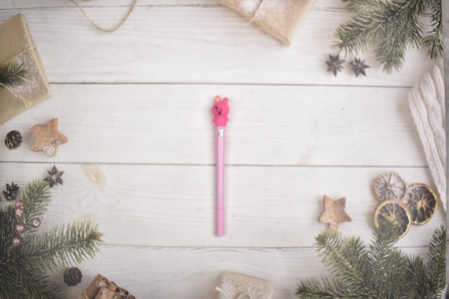 BTS BT21 Cooky Glow In The  Dark Colored Pen