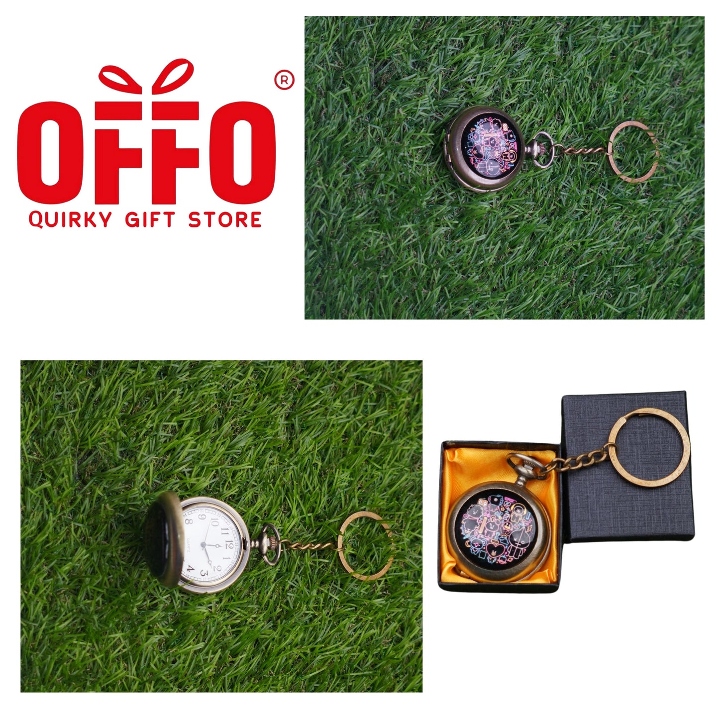 BTS BT21 Pocket Watch Keychain - 4