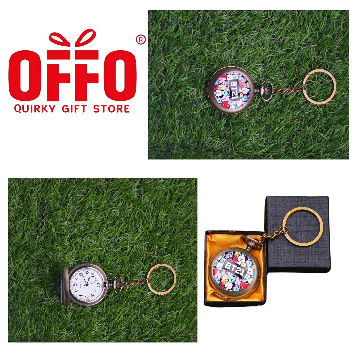 BTS BT21 Pocket Watch Keychain - 5