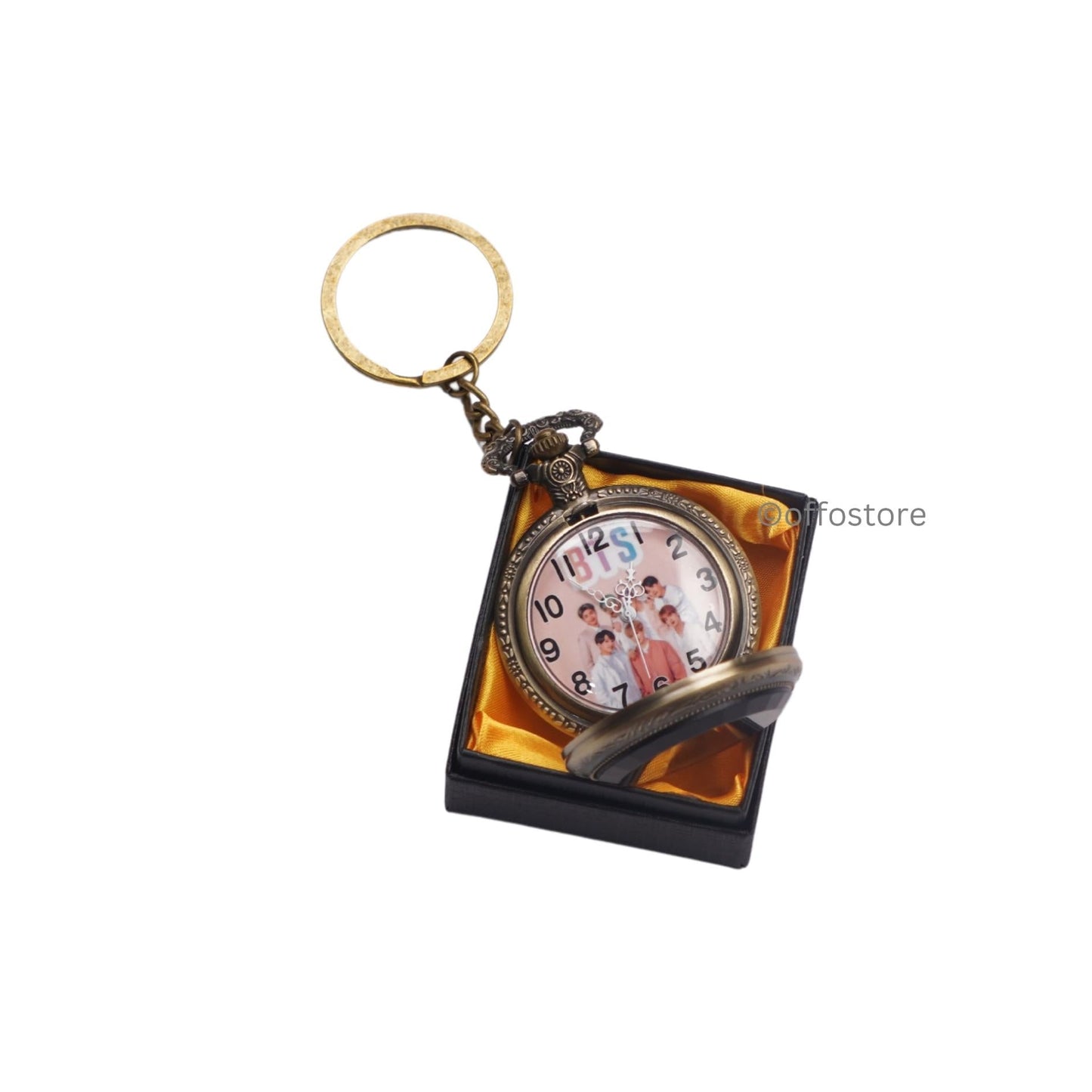 BTS Pocket Watch Keychain--2