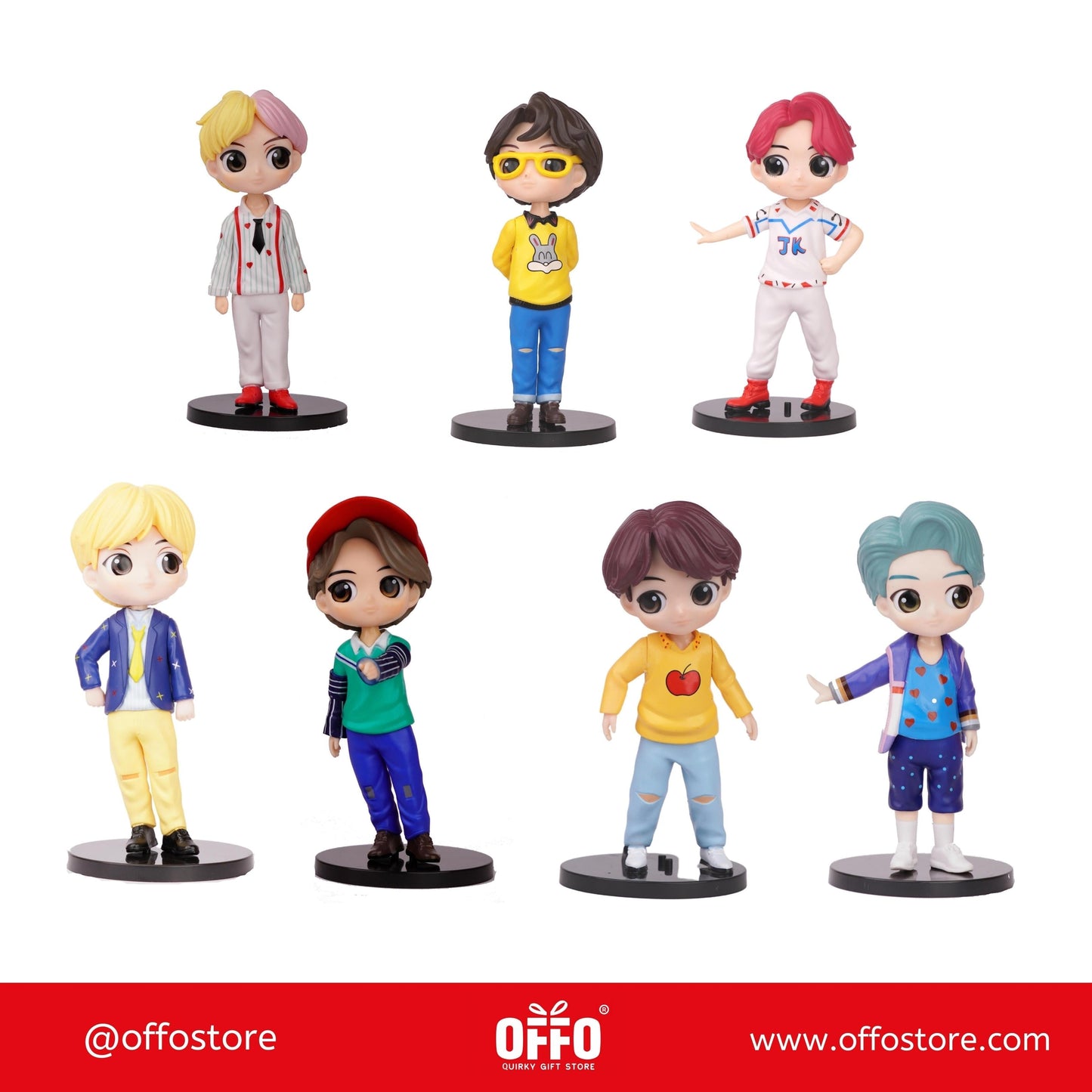 BTS Idol Set of 7 Action Figures