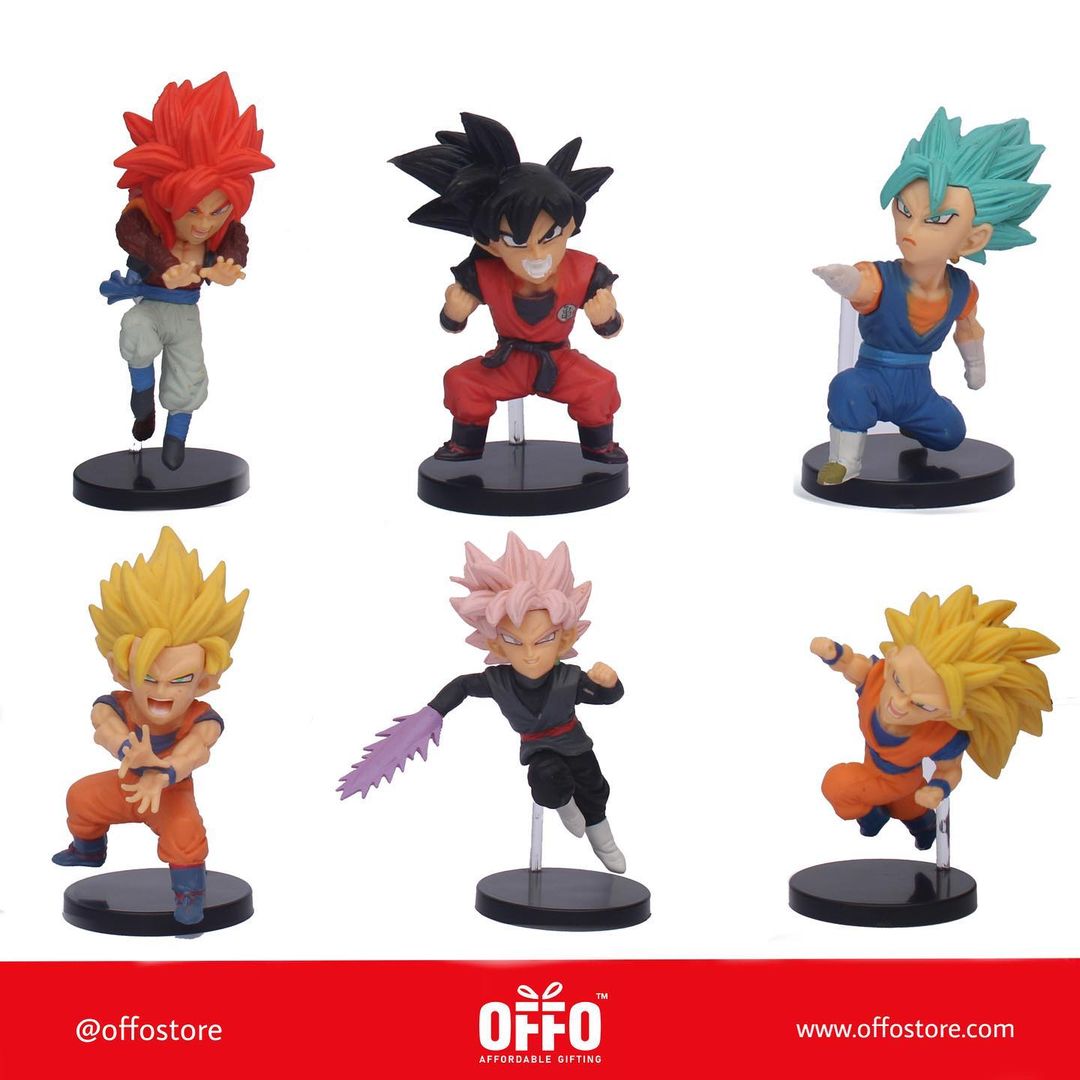Dragon Ball Z Anime Chibbi Figures Set of 6 (B)
