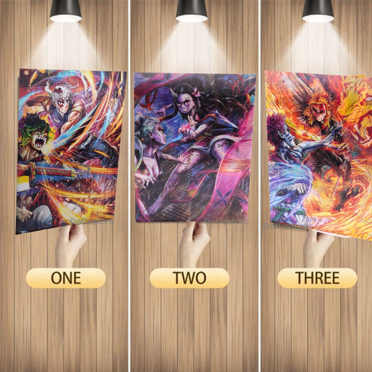 Demon Slayer Anime 3D Poster - B