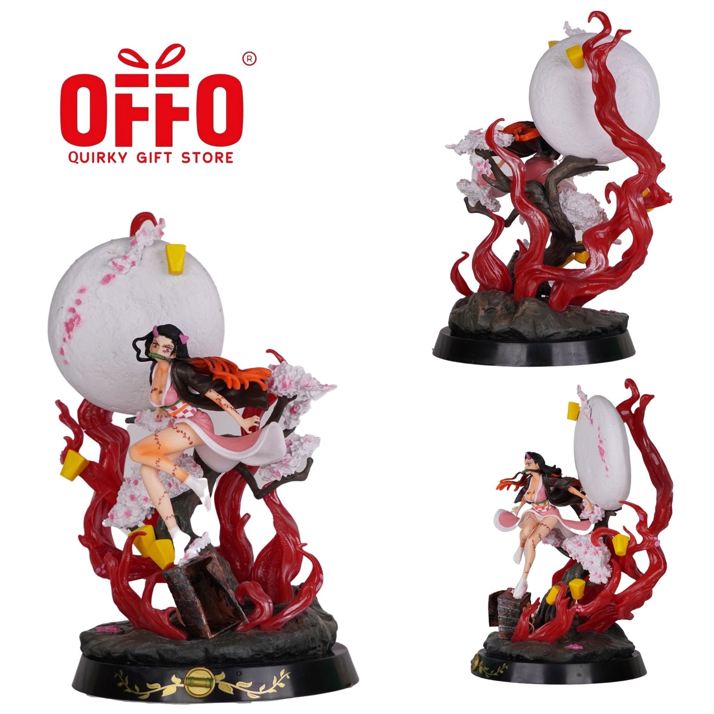 Demon Slayer Anime Nezuko Kamado Moon Light Action Figure