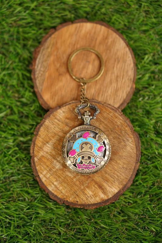 One Piece - Tony Chopper Pocket Watch Vintage Keychain