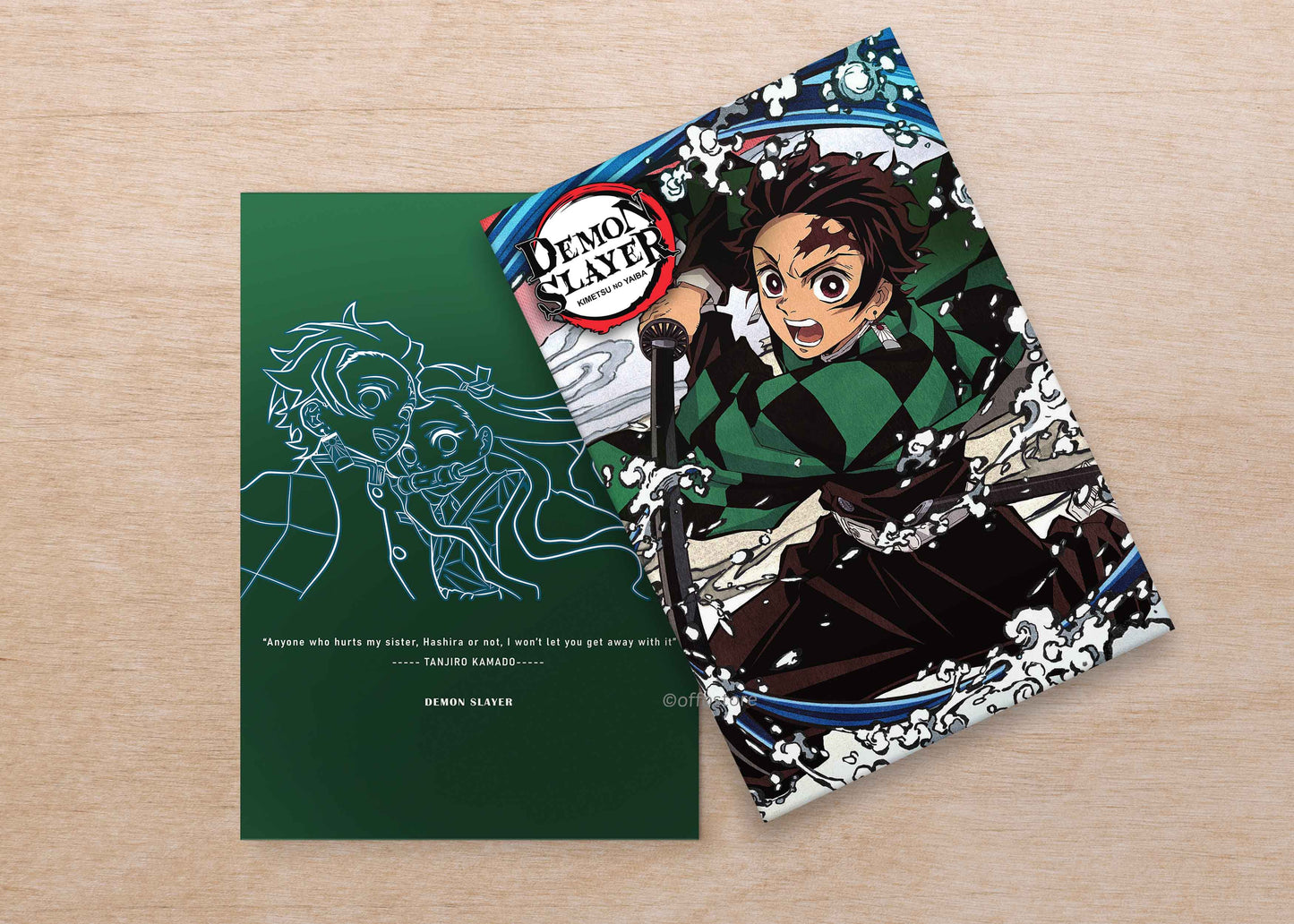 Anime: Demon Slayer Tanjiro Velvet Finish A5 Notebook
