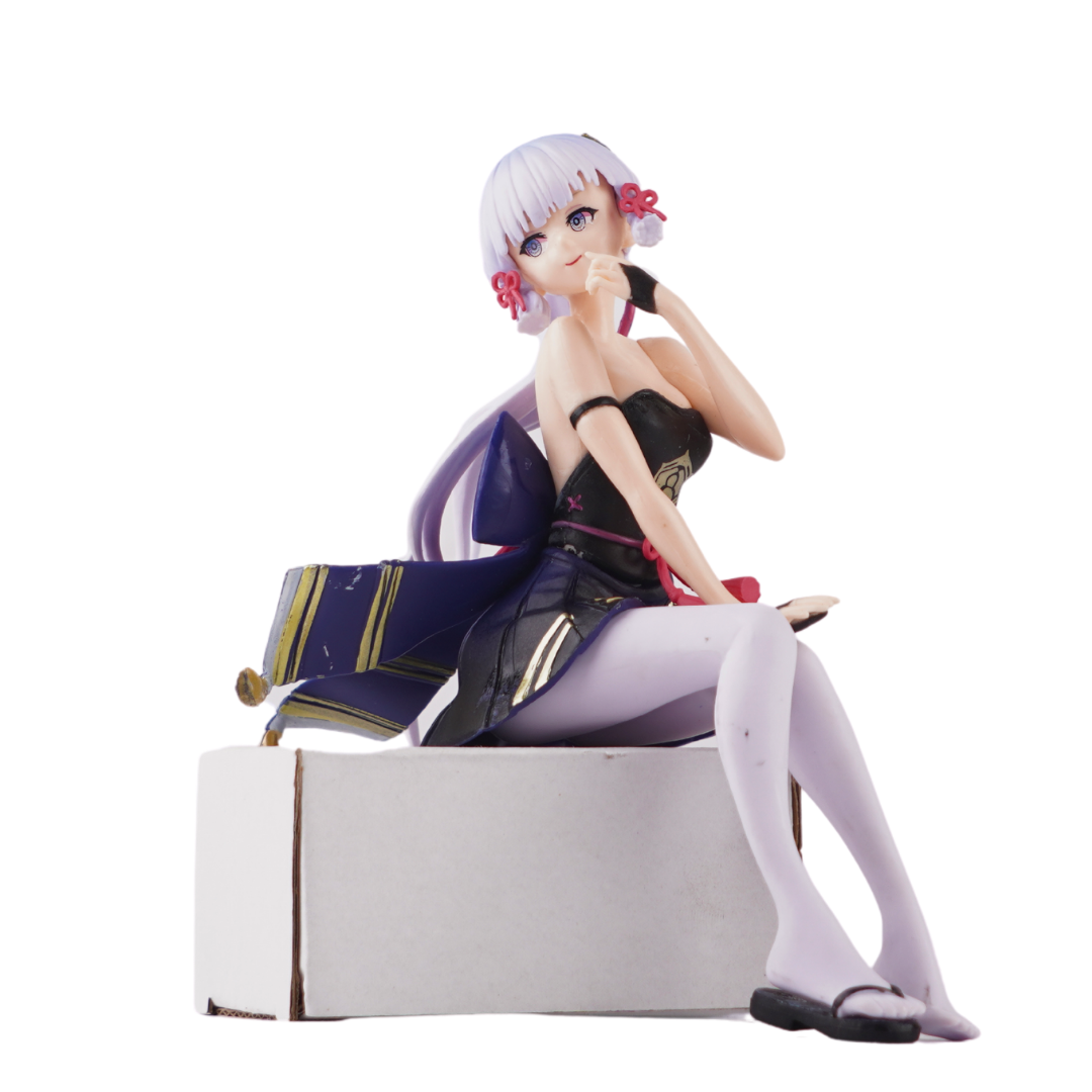 Genshin Impact Anime Kamisato Ayaka Sitting Action Figure