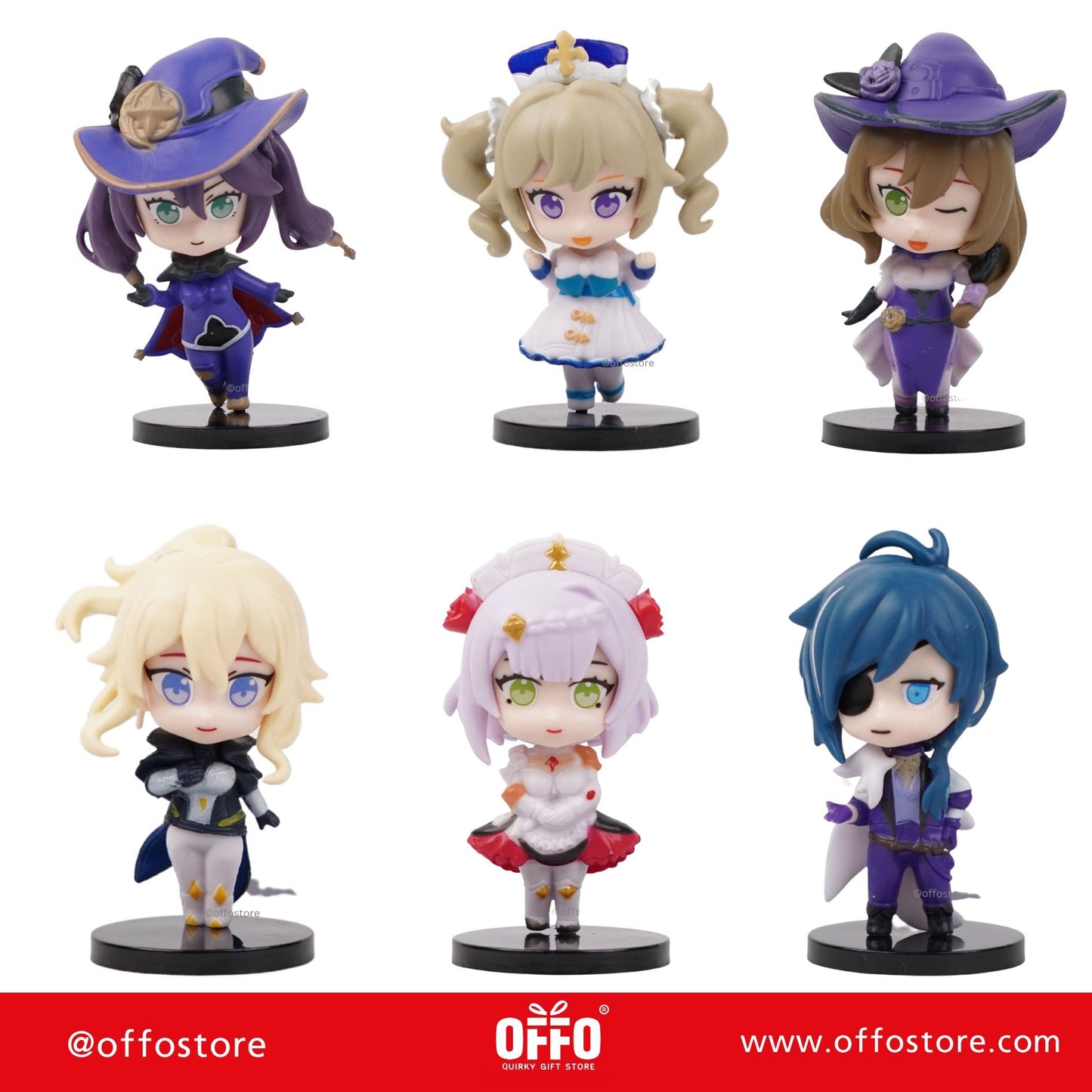 Genshin Impact Tiny Action Figures Set of 6