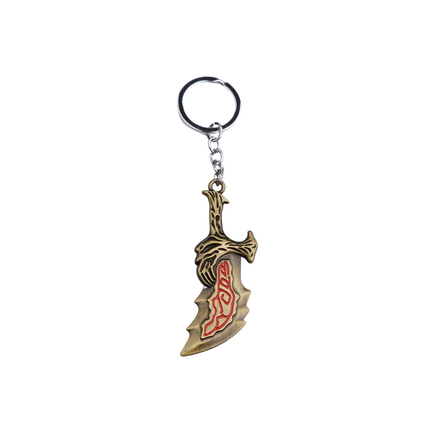 God of War Blades of Chaos Metal Keychain