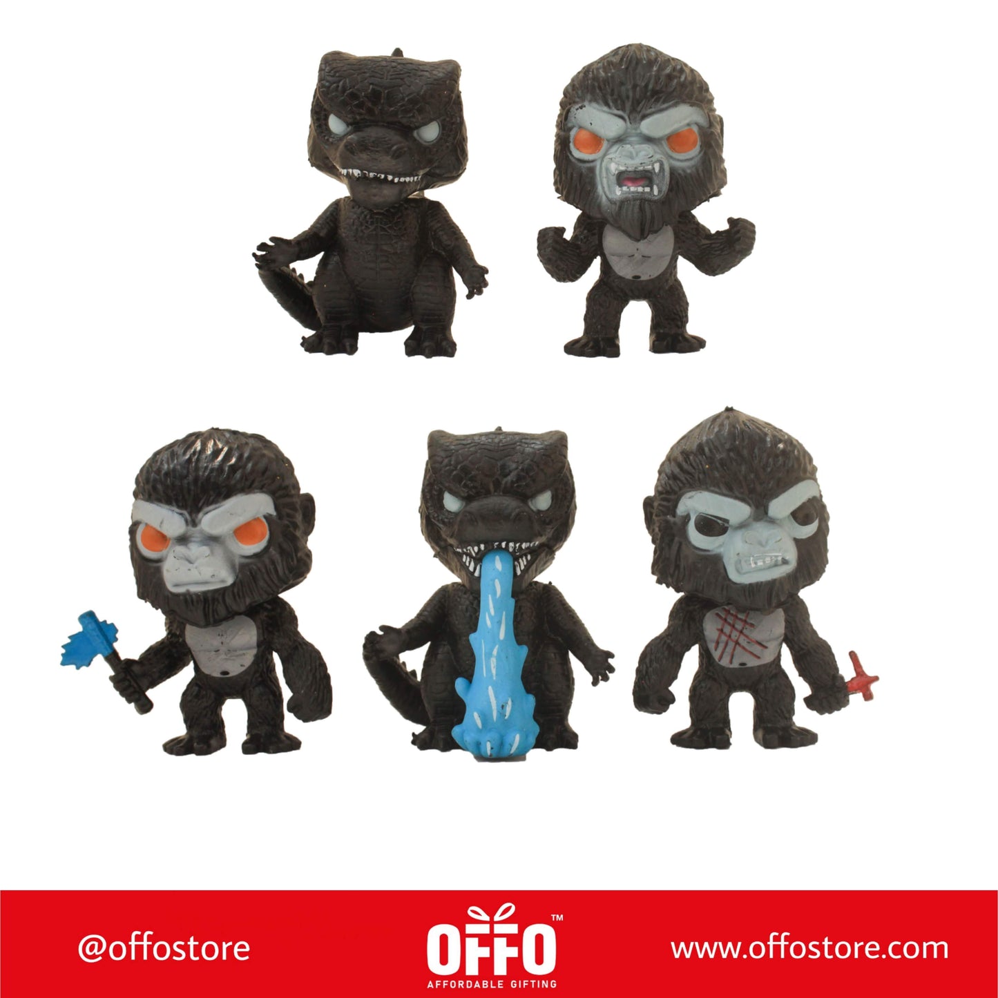 Godzilla Action figures Set of 5