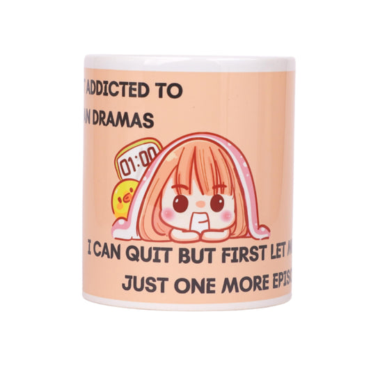 K-Drama I Am Not Addicted To Korean Dramas White - Ceramic Mug