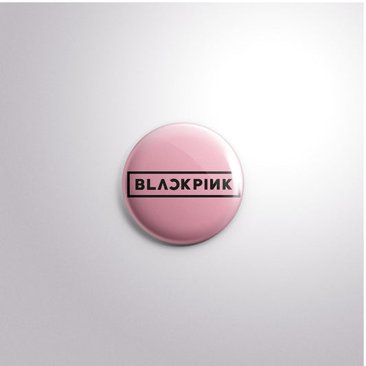 Black Pink Scratch-Proof Button Badge