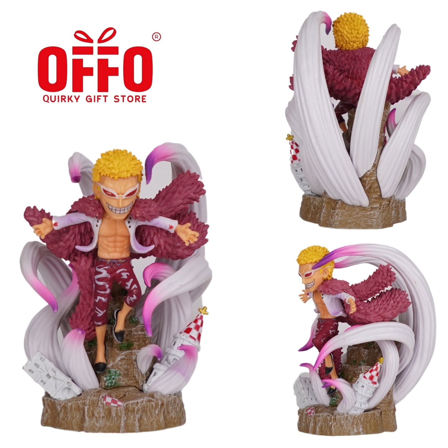 One Piece Anime Doflamingo Standing Mini Action Figure -2
