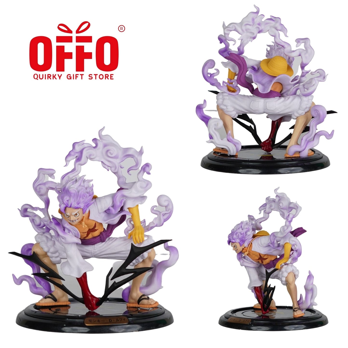 One Piece Anime Luffy Gear 5 Fight Pose Action Figure