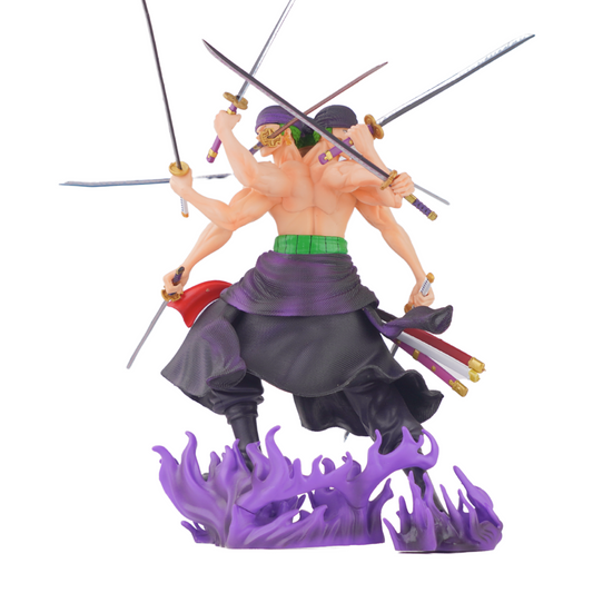 One Piece Anime Three Headed Roronoa Zoro Action Figure