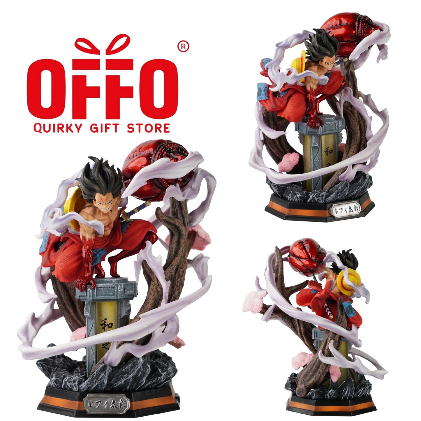 One Piece Anime  Monkey D Luffy Gear 4 Light Action Figure