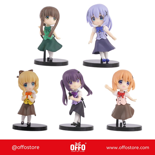 Is The Order a Rabbit? Set Of 5 Action Figures