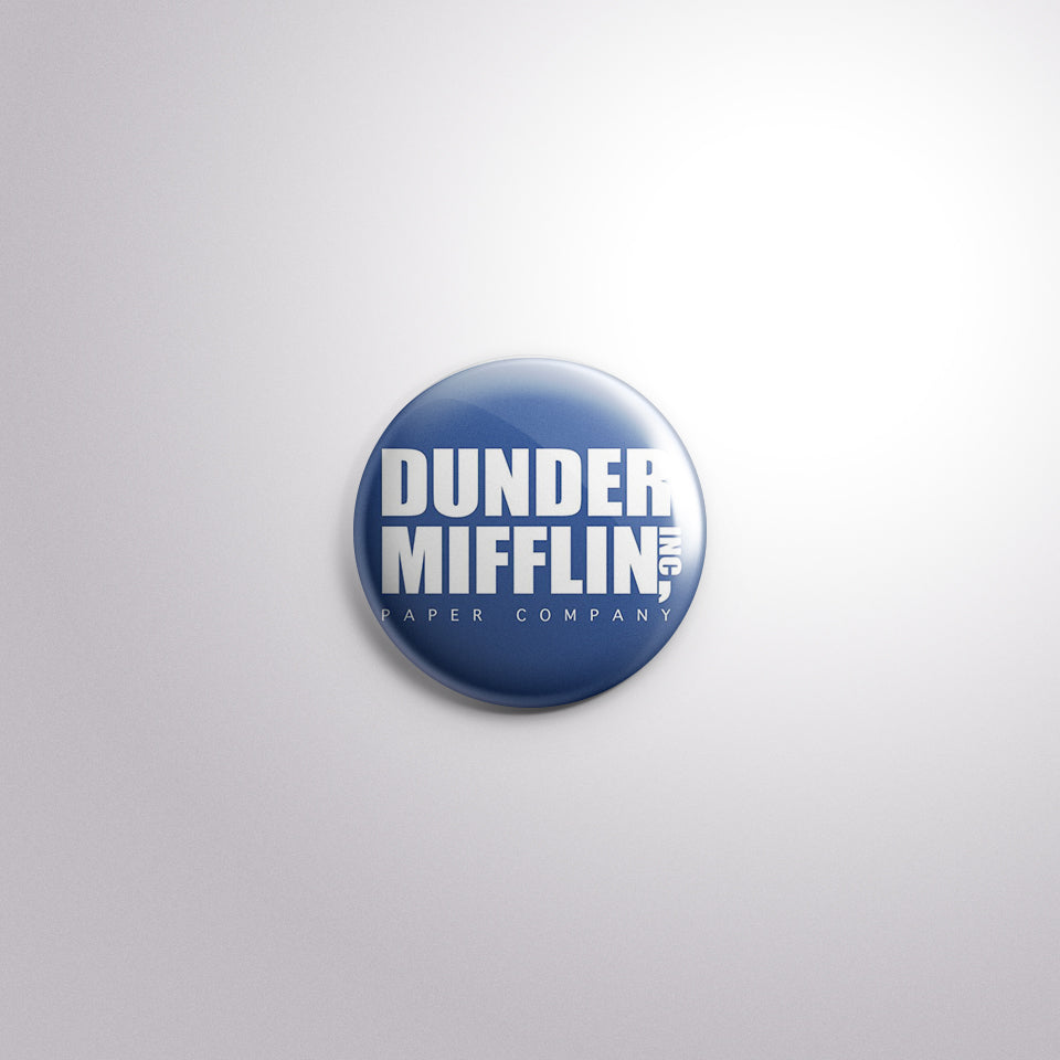 Dunder Mifflin Scratch-Proof Button Badge
