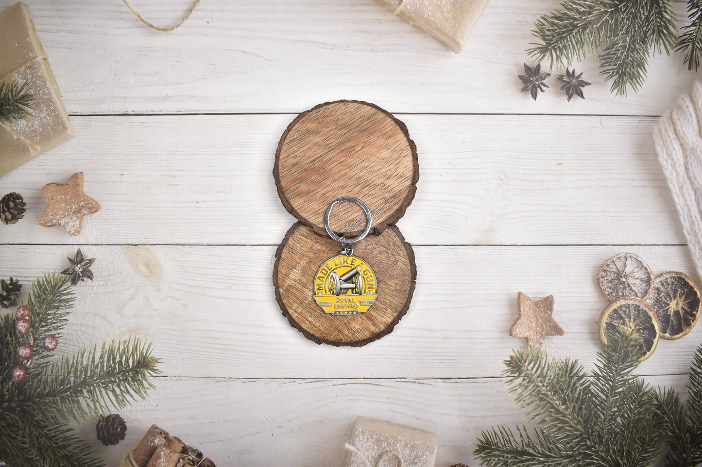 Royal Enfield Metal Keychain