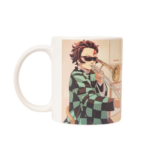 Offo® || Tanjiro, Nezuko A Rakshabandhan White Ceramic Mug