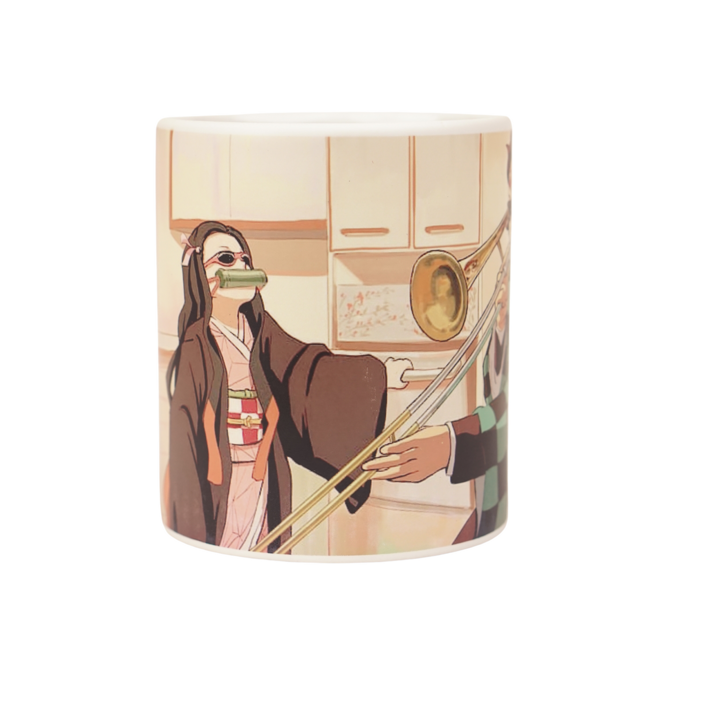 Offo® || Nezuko, Tanjiro A Rakshabandhan White Ceramic Mug
