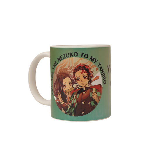 Offo® || Nezuko, Tanjiro B Rakshabandhan White Ceramic Mug
