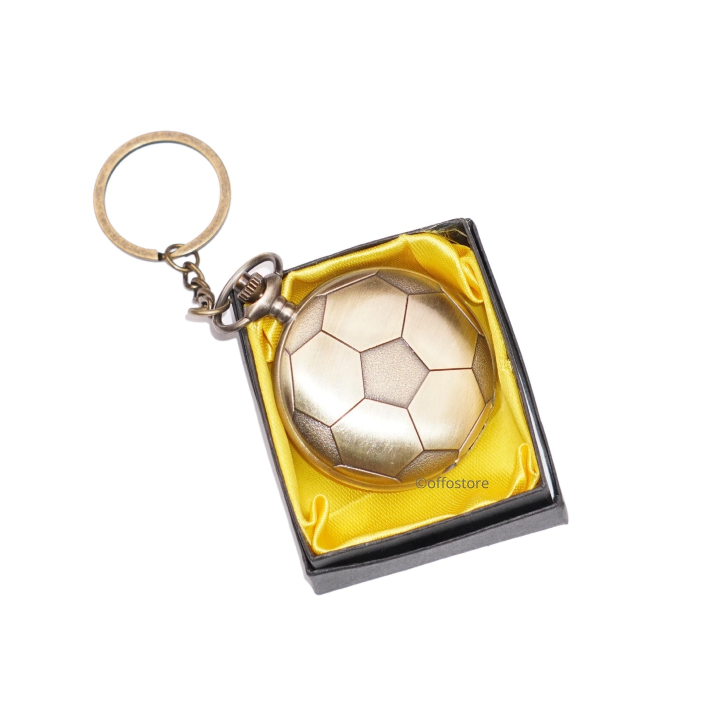 Football Antique Pocket Watch Keychain
