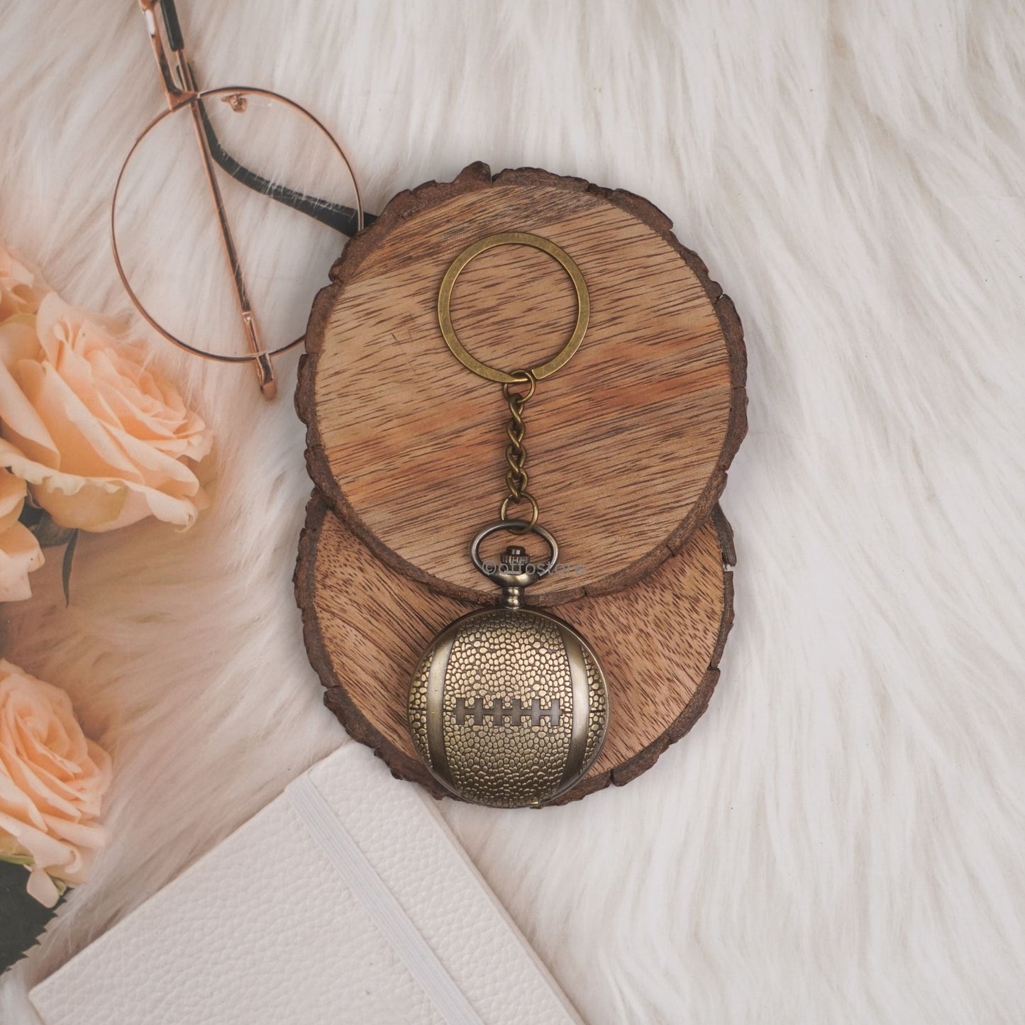 Rugby Pocket Watch Keycahin