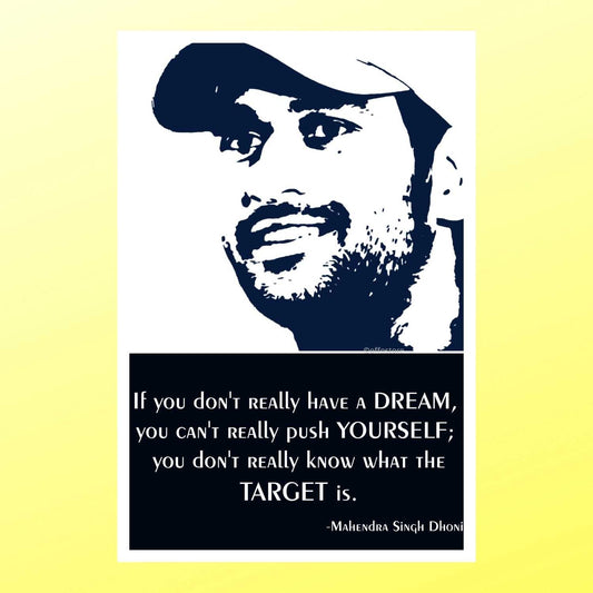 Sports Poster MS Dhoni