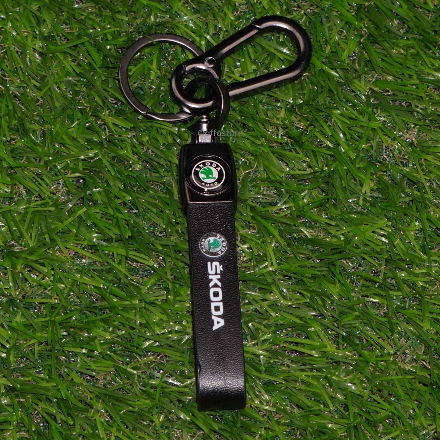 Skoda Leather Keychain