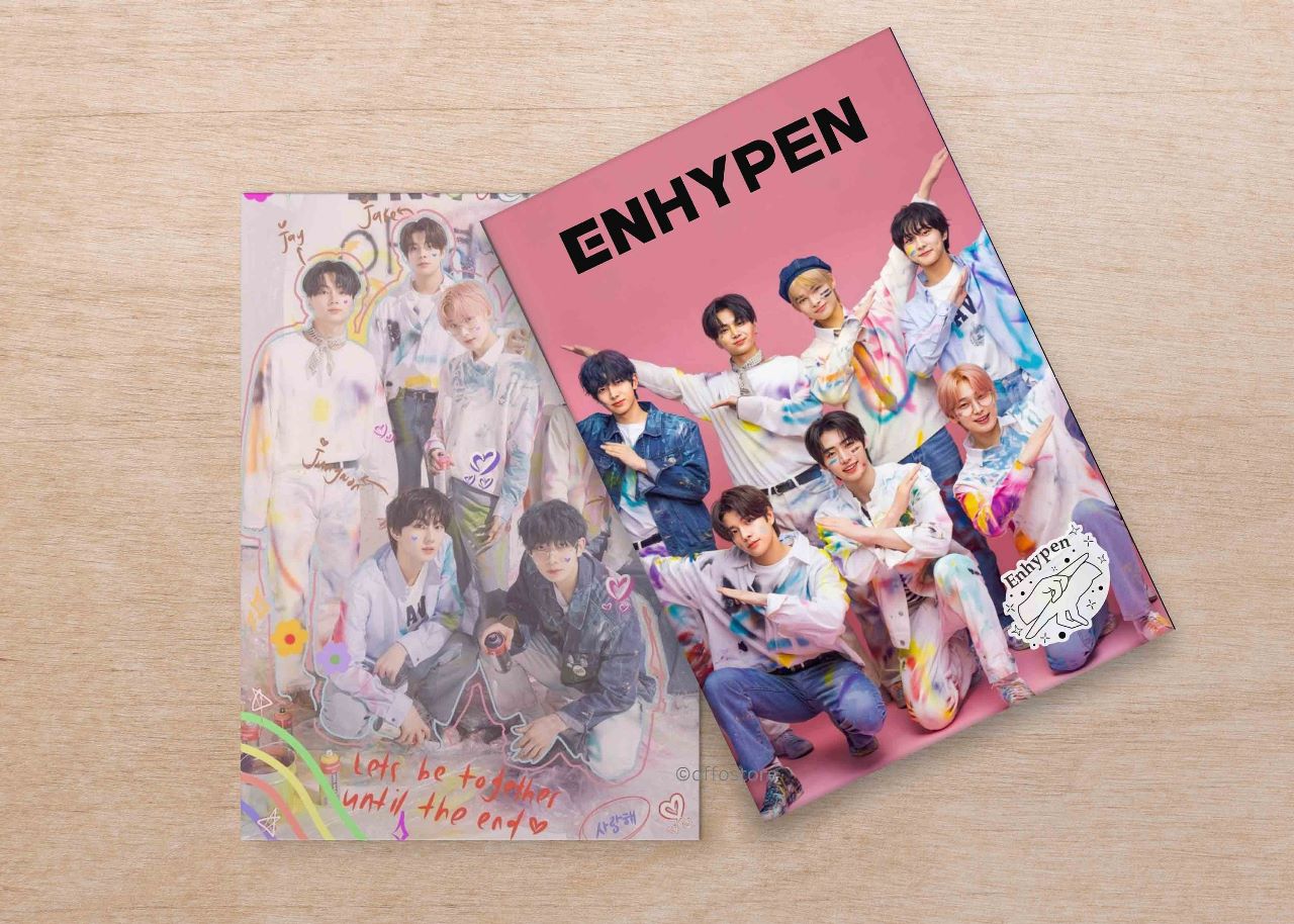 Enhypen velvet finish A5 book
