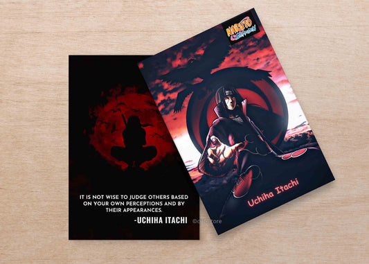 Naruto shippudin itachi velvet finish A5 book