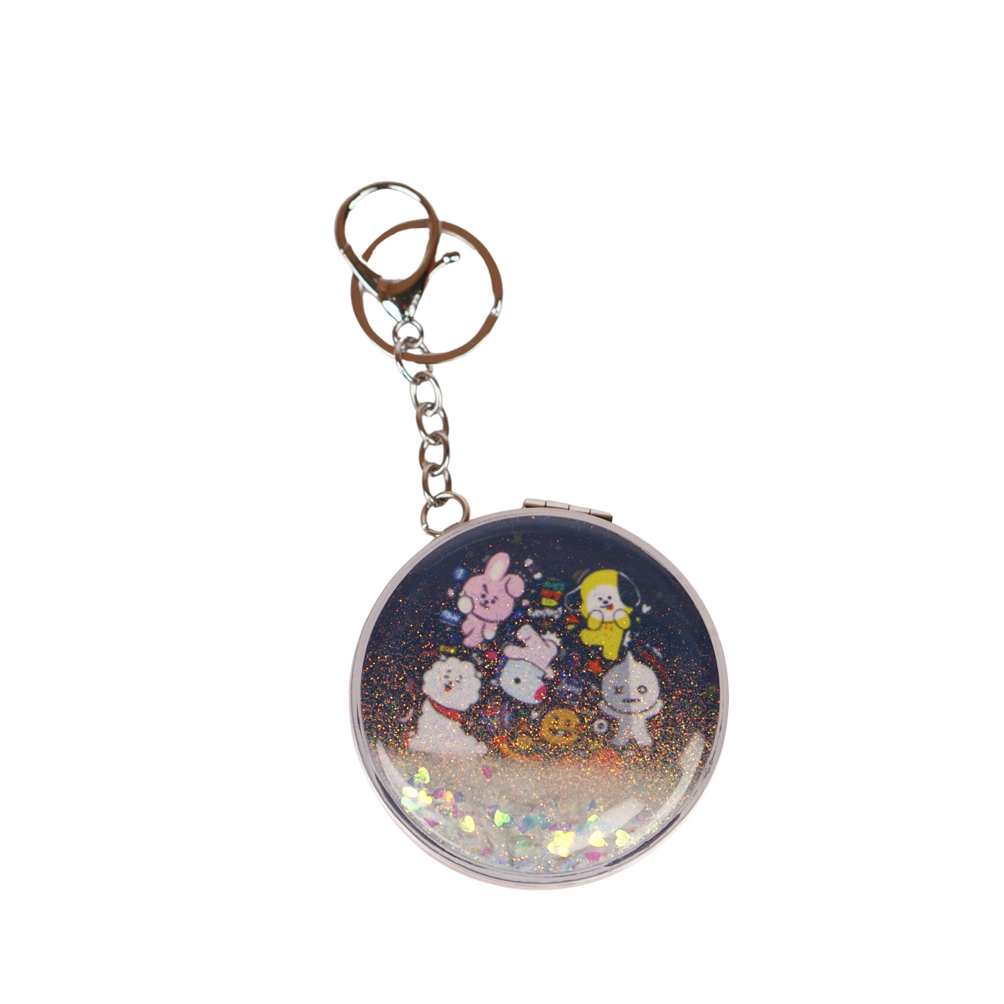 BT21 D Mirror Keychain