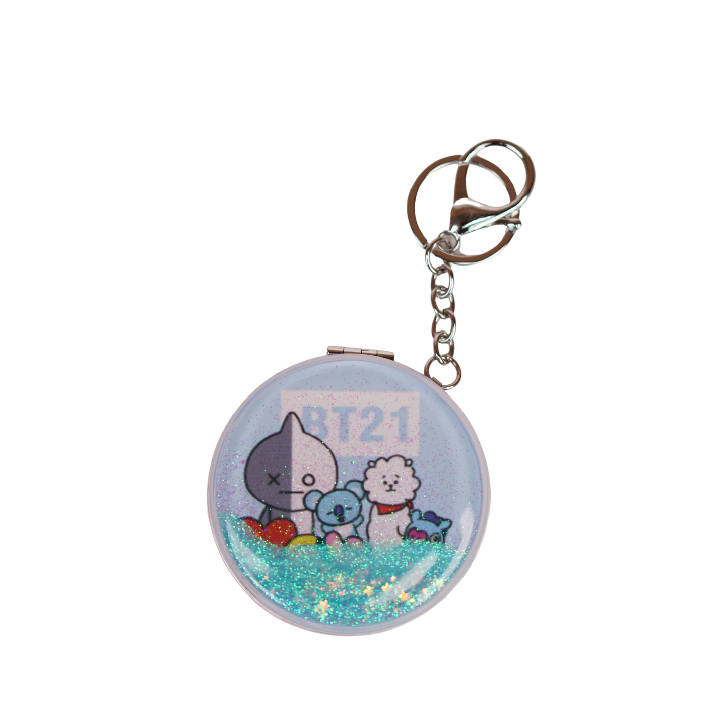 BT21 F Mirror Keychain