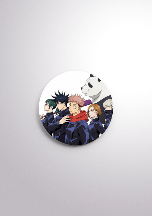 Jujutsu kaisen Scratch-Proof Button Badge