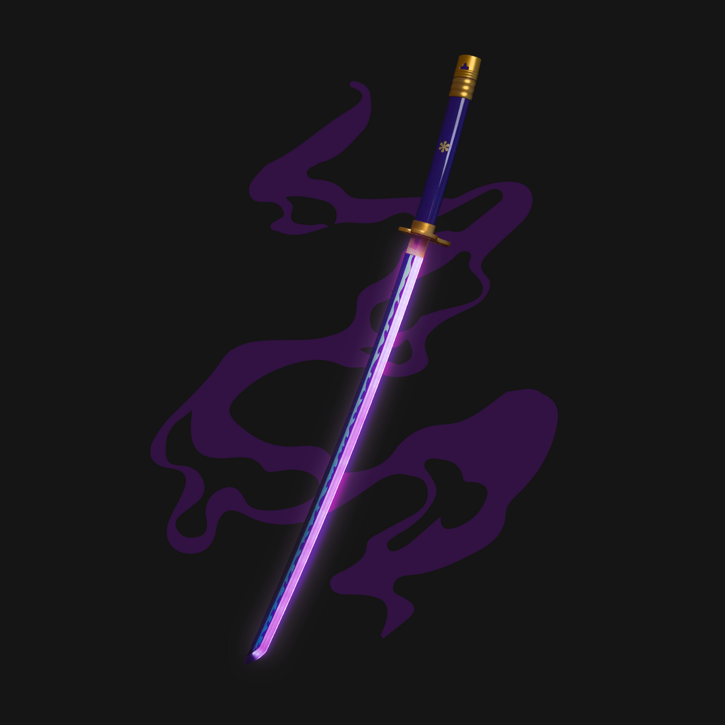 One Piece Zoro' Enma Neon LED Katana – 100cm Life-Size Light-Up Anime Sword for Cosplay, Display & Training | Elegant Gift for Fans, Kids, Teens & Collectors