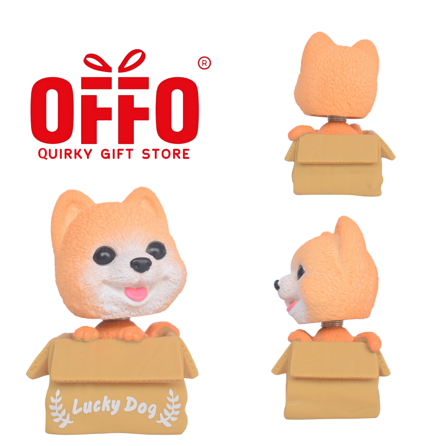 Lucky dog (Brown) Bobblehead